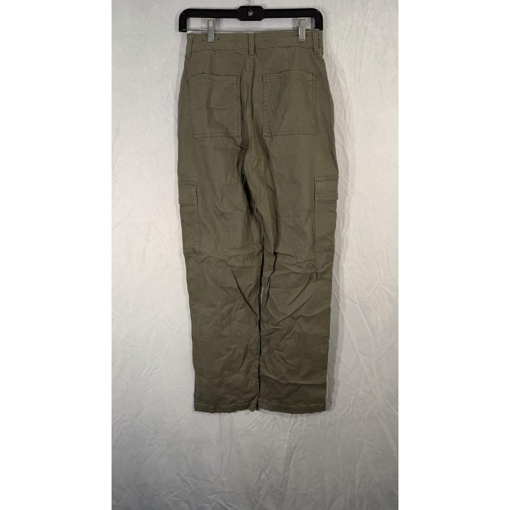 Hollister Pants Womens 3R 2R Tan Ultra High Rise Dad‎ Cargo 26R Pockets Utility - Picture 2 of 11